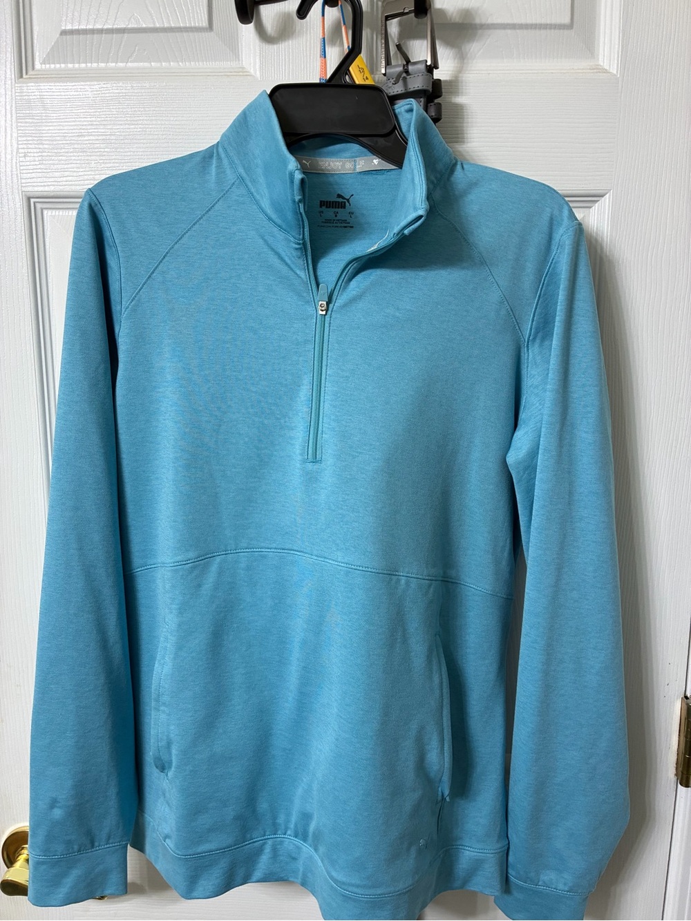 Puma Aqua Blue 1/4 Zip Pullover